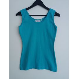 Debardeur Bleu. Camaieu. Coton. Taille 1 / 34 / 36