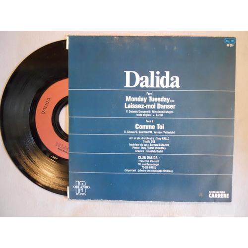 Ref1452 Vinyle 45 Tours Dalida Chanteur Des Année 80