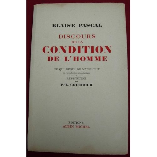 Discours De La Condition De L'homme