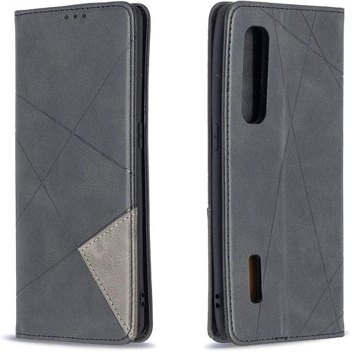 Coque Pour Oppo Find X2 Pro, Housse Portefeuille En Cuir Etui Avec Tpu Silicone Bumper Antichoc Magnetique Flip Case, Porte Cartes Avec Fonction Support Cover Pu Pochette (Noir)