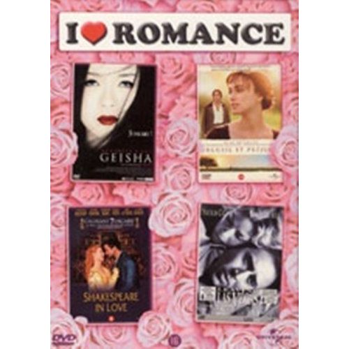 I Love Romance: Mémoires D'un Geisha, Orgueil Et Préjugés, Shakespeare In Love, Leaving Las Vegas - Coffret 4 Dvd