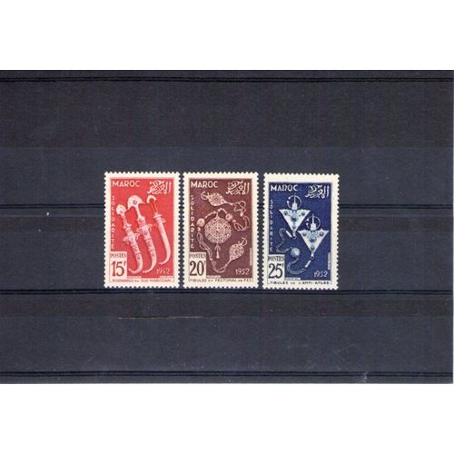 1950 - Nr 320 À 322- Aux Profits Des Oeuvres De Solidarité Franco,Marocaine