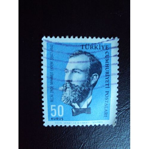 Turquie...50 Kurus.Turkiye..Recai Zade Mahmut.(1847-1921). Oblitéré