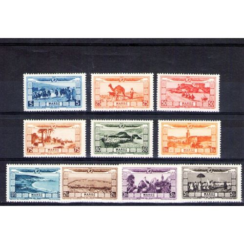 Pa 1928 - Nr 12 À 21- Au Profit Des Victimes De La Sécheresse Et Des Mondatuns Trace De Darnine