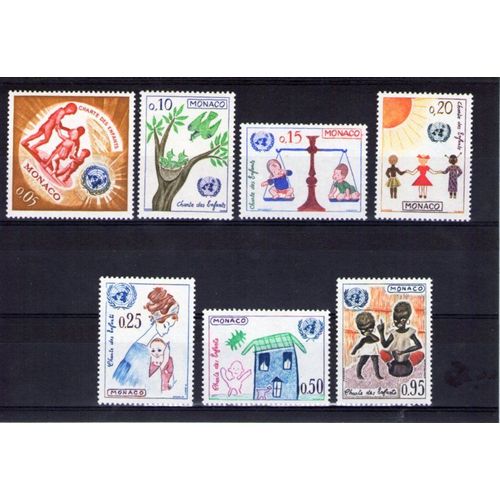 1963 - Nr 599 À 605 - Charte Des Enfants