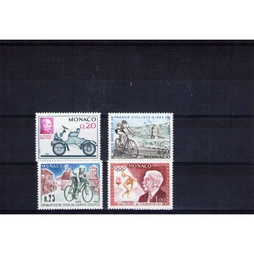 1963 - Nr 632 À 635 - Anniversaires Sportifs