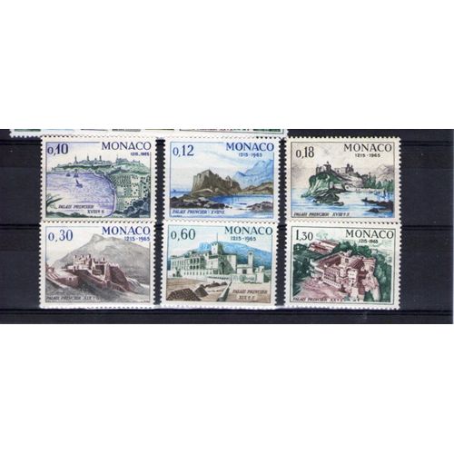 1966 - Nr 677 À 682 - 750ème Anniversaire Du Palais Princier