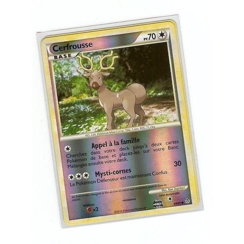 Pokemon - Cerfrousse Base Holo  "Hs Dechainement" 70 Pv 64/95