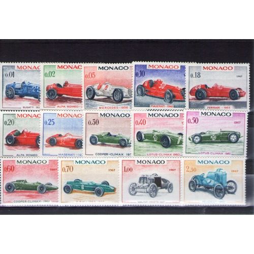 1967 - Nr 708 À 721 - 25ème Grand Prix Automobile De Monaco