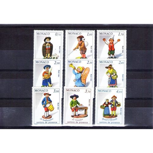 1984 - Nr 1437 À 1445 - Noel Les Santons De Provence