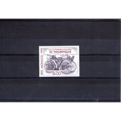 1995 - Nr 1999 - Centenaire De La 1ere Automobile Equipé De Pneumatique