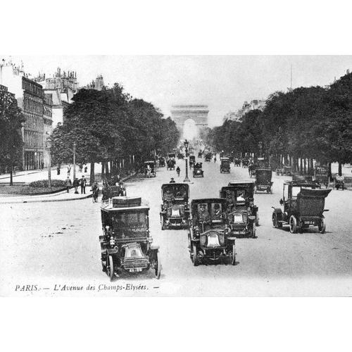 Paris 8e - L'avenue Des Champs Elysées - D'après Une Photo D'époque - Ref. 011 011