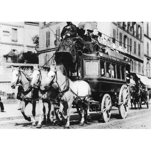 Paris - Omnibus À Chevaux - D'après Une Photo De 1900 - Ref. 011015