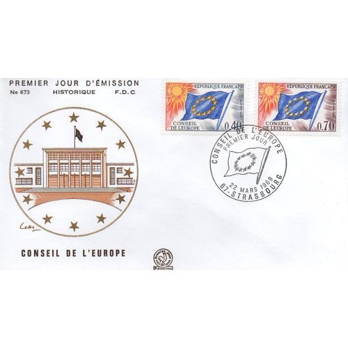 Conseil De L'europe - Strasbourg - Le 22 Mars 1969 - Fdc 1er Jour - Ref. 010 066
