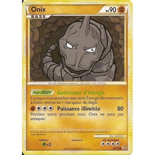 Onix Base - Heartgold Soulsilver Déchainement - 90 Pv 56/95