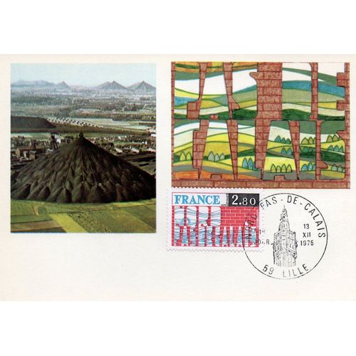 1975 - Nord Pas De Calais - Lille Le 13 Decembre 1975 - Carte Fdc Premier Jour - Ref. 010 007