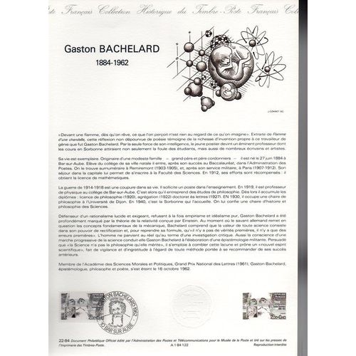 Gaston Bachelard 1884-1962 - Bar Sur Aube - Le 23 Juin 1984