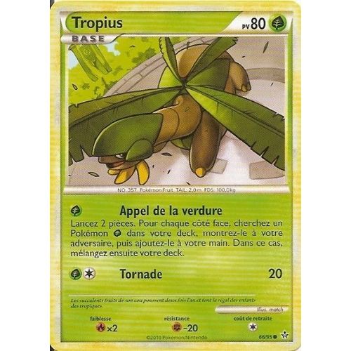 Tropius Base - Heartgold Soulsilver Déchainement - 80 Pv 66/95