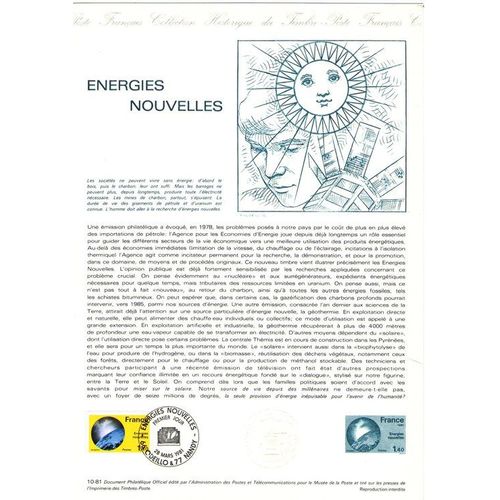 1981 - Energies Nouvelles - Odeillo Et Nancy - Le 28 Mars