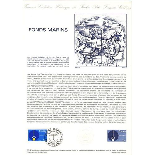 1981 - Fond Marins - Dunkerque Le 11 Avril