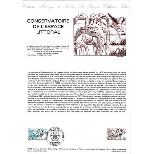 1981 - Conservatoire De L'espace Littoral - Rochefort Le 18 Juin