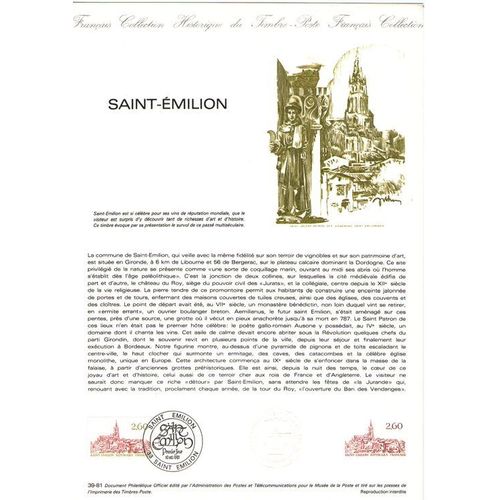 1981 - Saint Emilion - St Emilion Le 10 Octobre