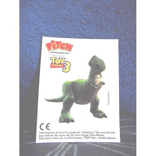 Autocollant Pitch Pasquier Toy Story 3 - Rex Le Dinosaure