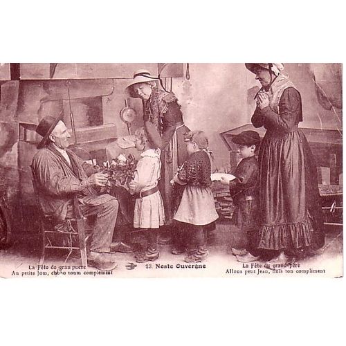 Noste Ouvergne - La Fete Du Grand Père - Allons Petit Jean , Finis Ton Compliment - Oblitérée 1934 - Ref 020 101