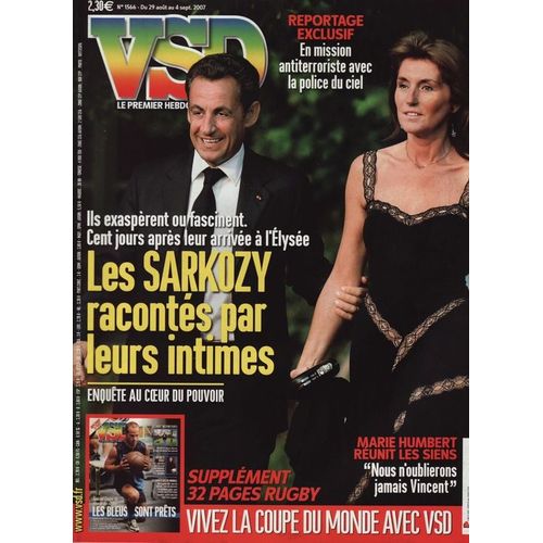 Vsd / 29-08-2007  N° 1566 : Philippe Torreton (4p) - Rugby / Coupe Du Monde (26p) - Cali (1p) - Manu Chao (4p) - La Jordanie (4p) - François Xavier Demaison (1p)