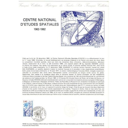 1982 - Centre National D'etudes Spatiales ( 1962-1982 ) - Toulouse Le 15 Mai