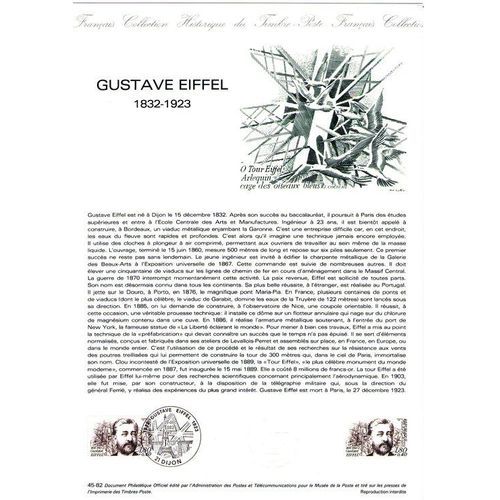 1982 - Gustave Eiffel ( 1832-1923) - Dijon