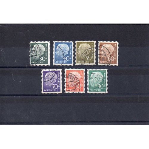 Allemagne Fédérale - 1957 - N°125a À 128b - Président Théodore Heuss