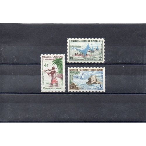 Nouvelle Calédonie - 1962 - N° 302 À 304 - Pêche Et Sports Nautique
