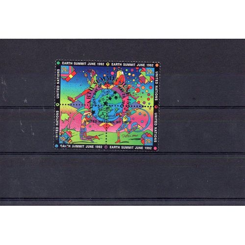 Nations Unies - New-York - 1992 - N° 609 À 612 - Sommet Planete Terre