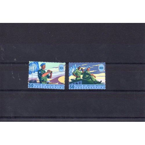 Nations Unies - New-York - 1998 - N° 771 Et 772 - 50 Ans D'opération De Maintien De La Paix