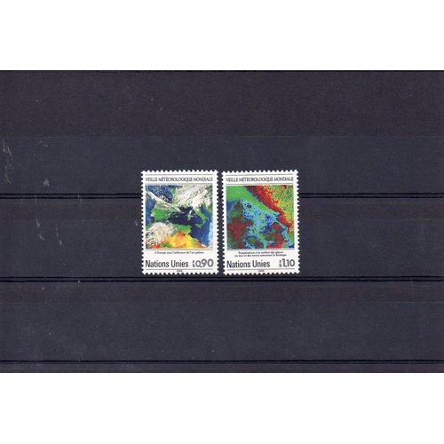 Nations Unies - Genève - 1989 - N° 176 Et 177 - Veille Météorologique