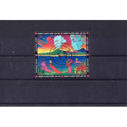 Nations Unies - Genève - 1992 - N° 227 À 230 - Sommet Planete Terre