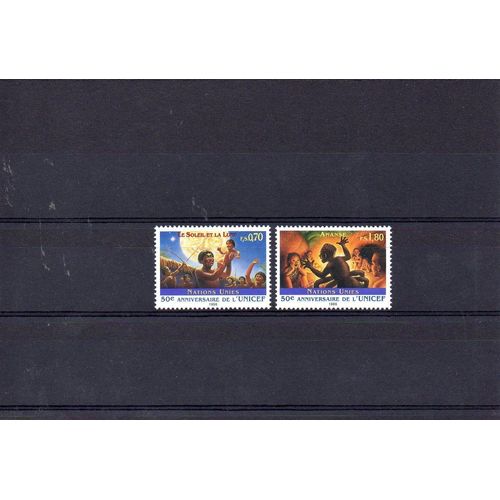Nations Unies - Genève - 1996 - N° 321 Et 322 - Cinquantenaire De L'unicef