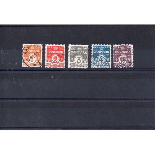 Danemark - 1905-13 - N° 48 À 52
