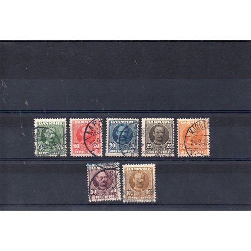 Danemark - 1907 - 1912 - N° 55 À 61 - Frederic Viii