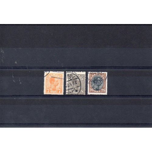Danemark - 1919-20 - N° 105 À 107 - Christian X