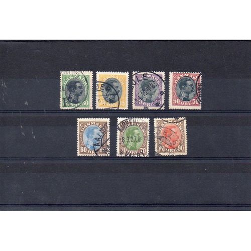 Danemark - 1919-20 - N° 109 À 115 - Charles X