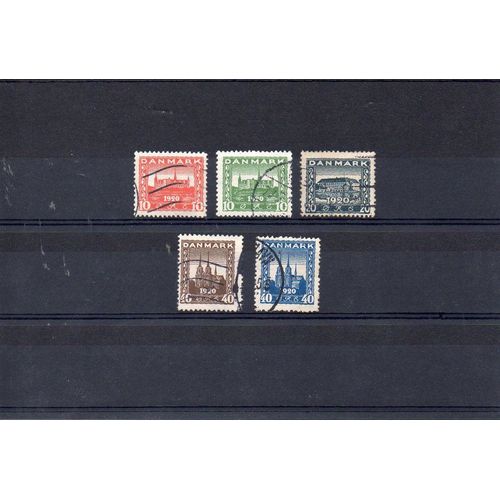 Danemark - 1920-21 - N° 122 À 126 - Retour Du Schleswig Septentrional