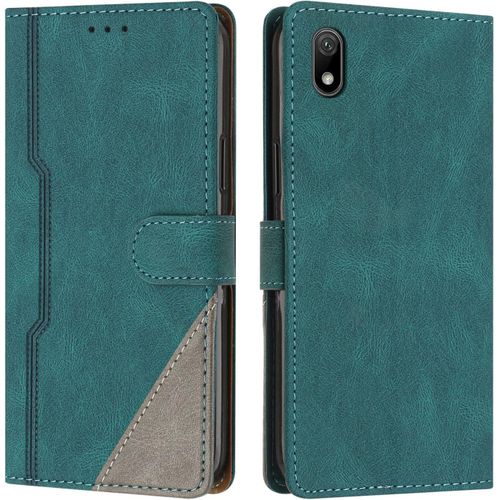 Coque Pour Huawei Y5 2019 / Honor 8s, Housse En Cuir Pu Portefeuille, Etui De Protection A Rabat Magnetique Coque Pour Huawei Y5 2019 / Honor 8s, Vert