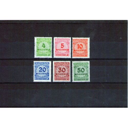 1923 - Nr 297 À 302 - Deutsche Reich