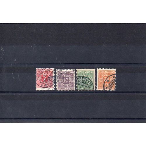 Danemark - 1907 - N° 3 À 6 - Timbres Pour Journaux