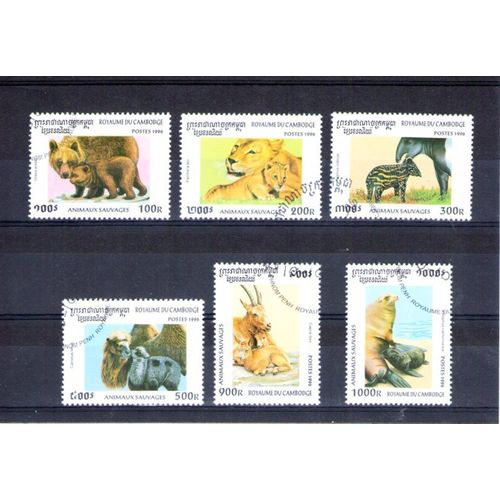 1996 - Nr 1358 À 1363 - Animaux Sauvages