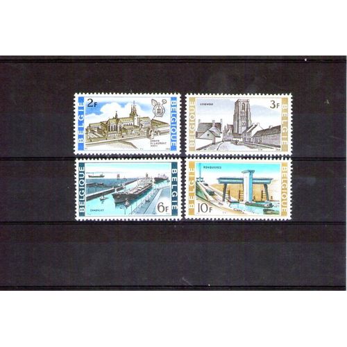1986 - Nr 1466 À 1469 - Edifices Anciens Et Realisations Modernes