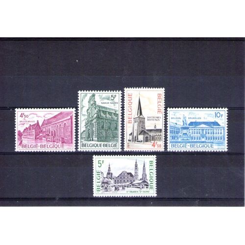 1975 - Nr 1760 À 1764 - Année Europeen Du Patrimoine Architectural