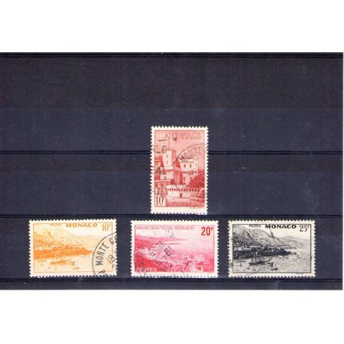 1948/1949 - Nr 311 À 313 - Vue De La Principauté
